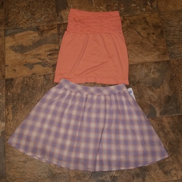 NWT LADIES TUBE TOP & LAYERED SKIRT - Picture 1 of 6